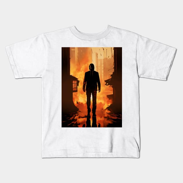 Unleash Your Inner Assassin with a Stunning John Wick Print Kids T-Shirt by PrintstaBee